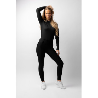 Pantalón de equitación B Vertigo híbrido de compresión Chiara para mujer Belleza negra Negro Pantalón de equitación B Vertigo híbrido de compresión Chiara para mujer Belleza negra Negro
