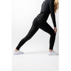 Pantalón de equitación B Vertigo híbrido de compresión Chiara para mujer Belleza negra Negro Pantalón de equitación B Vertigo híbrido de compresión Chiara para mujer Belleza negra Negro
