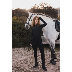 Pantalón de equitación B Vertigo híbrido de compresión Chiara para mujer Belleza negra Negro Pantalón de equitación B Vertigo híbrido de compresión Chiara para mujer Belleza negra Negro