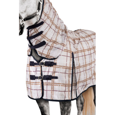 Manta antimoscas Horze Defender Estampado de cuadros Multicolor