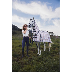 Manta antimoscas Horze Defender Estampado de cuadros Multicolor