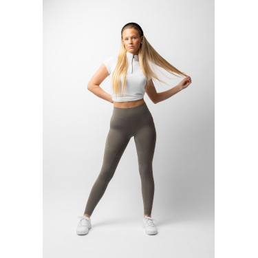 Leggings de equitación B Vertigo Viktoria sin costuras para mujer con grip integral Albahaca caliente Rosa
