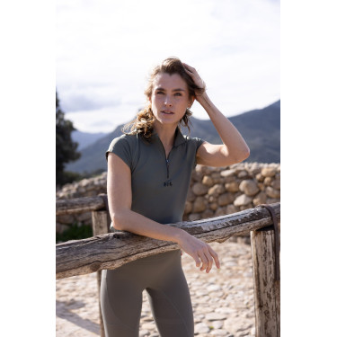 Leggings de equitación B Vertigo Viktoria sin costuras para mujer con grip integral Albahaca caliente Rosa