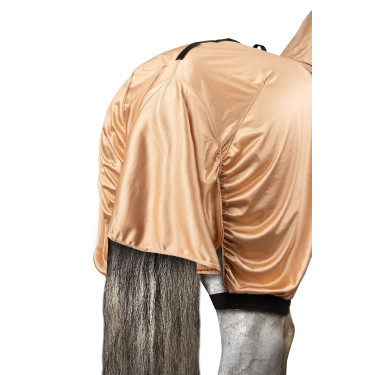 Cobertura anti-UV y anti eccema con solapa ventral y cuello Horze Marrón claro Cobertura anti-UV y anti eccema con solapa ventral y cuello Horze Marrón claro