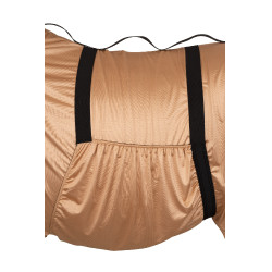Cobertura anti-UV y anti eccema con solapa ventral y cuello Horze Marrón claro