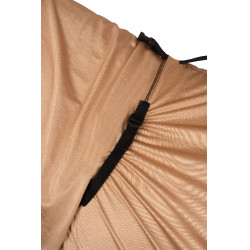 Cobertura anti-UV y anti eccema con solapa ventral y cuello Horze Marrón claro