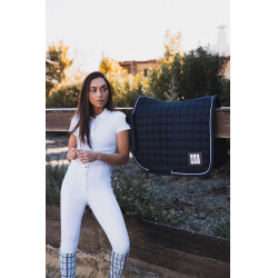 Manta de montar mixta de concurso Horze Malmo Azul marino oscuro Manta de montar mixta de concurso Horze Malmo Azul marino oscuro