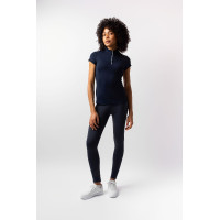 Camisa de entrenamiento Horze Mina para mujer Apertura Azul marino Camisa de entrenamiento Horze Mina para mujer Apertura Azul marino