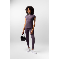 Camisa de entrenamiento Horze Mina para mujer Ciruela negro