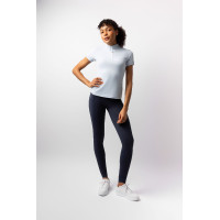 Camiseta de entrenamiento Horze Joie de manga corta para niño Gris amanecer azul Camiseta de entrenamiento Horze Joie de manga corta para niño Gris amanecer azul