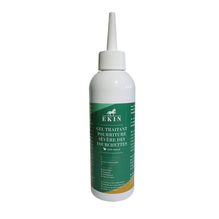 Gel tratante para pudrición severa de las ranillas Ekin
