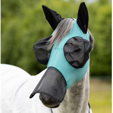 Máscara anti-moscas con nariz LeMieux Bug Relief Full Laguna Azul