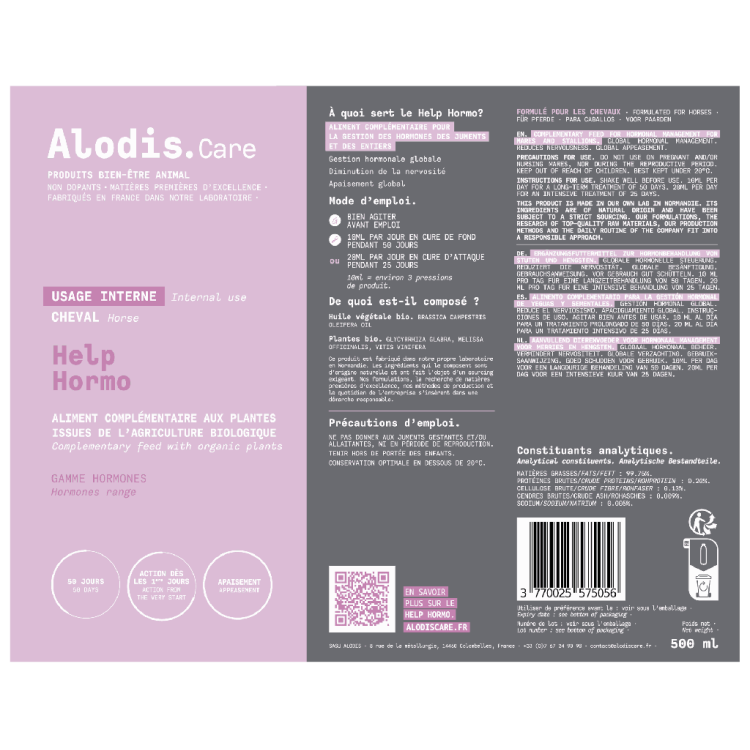 Alimento complementario Alodis Care Help Hormo Alimento complementario Alodis Care Help Hormo