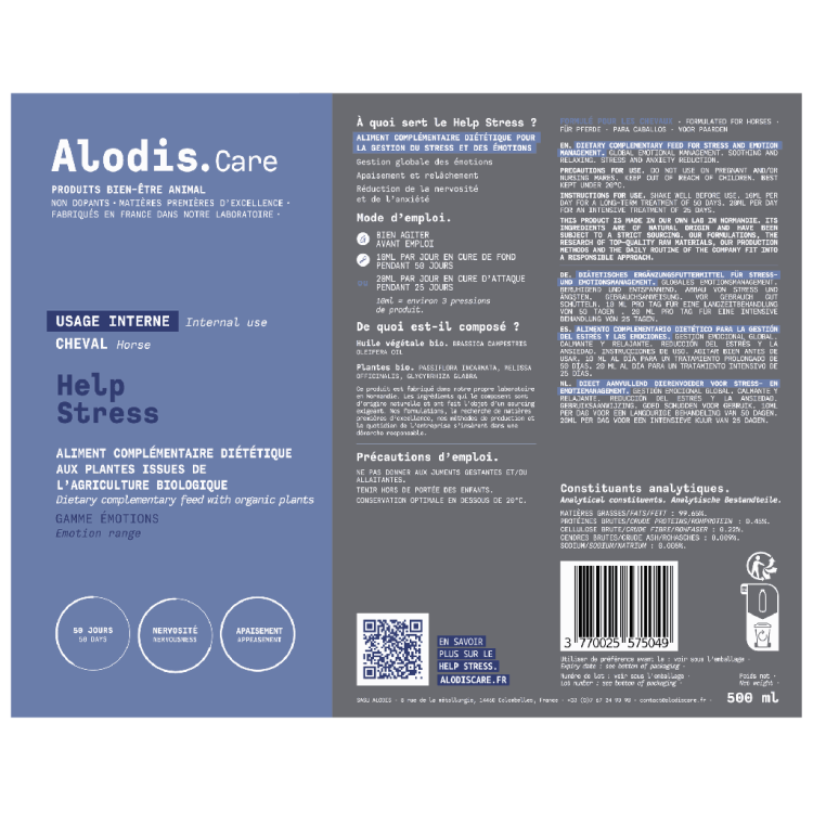 Alimento complementario Alodis Care Help Stress Alimento complementario Alodis Care Help Stress