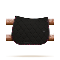 Alfombra GEM Love Negro / rosa