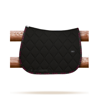 Alfombra GEM Love Negro / rosa