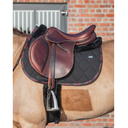 Alfombra GEM Love Negro / rosa