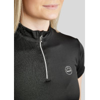 Polo de concurso Montar Everly logo de cristal Curve mujer Negro