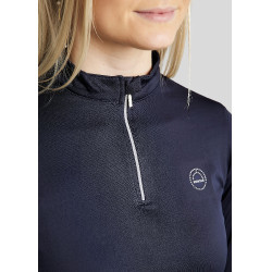 Polo de equitación Everly para niño de manga larga Marino Azul marino