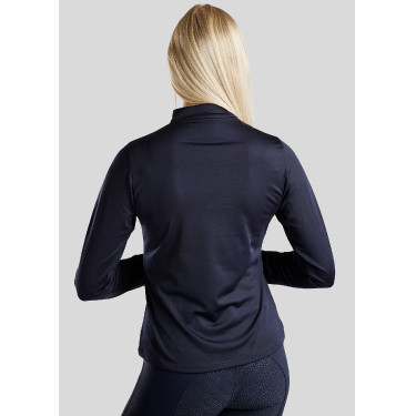 Polo de equitación Everly para niño de manga larga Marino Azul marino