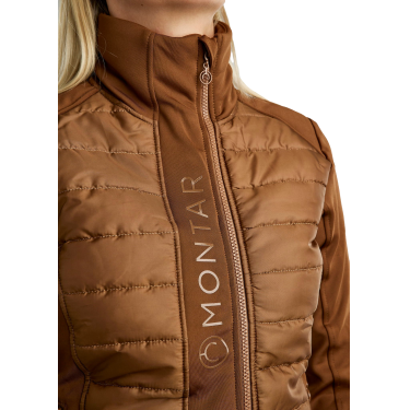Chaqueta acolchada para mujer Montar Emma Caramelo Marrón Chaqueta acolchada para mujer Montar Emma Caramelo Marrón