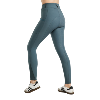 Pantalón de montar Megan full grip para mujer con bolsillo para teléfono Blanco