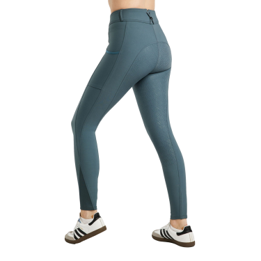 Pantalón de montar Megan full grip para mujer con bolsillo para teléfono Pizarra oscura Gris
