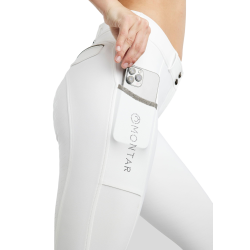 Pantalón Montar MoGloria full grip mujer banda caviar Blanco Pantalón Montar MoGloria full grip mujer banda caviar Blanco