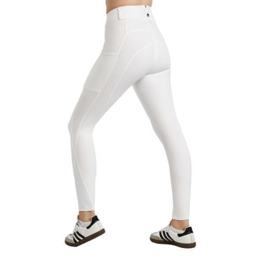 Pantalón de montar MoElaine con logo cortado a láser y grip completo para mujer