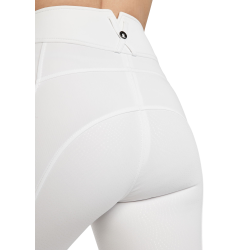 Pantalón de montar MoElaine con logo cortado a láser y grip completo para mujer Blanco