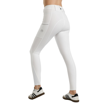 Pantalón de montar MoZuna Refined Pintucks con cristales gun metal y grip completo para mujer Pantalón de montar MoZuna Refined Pintucks con cristales gun metal y grip completo para mujer