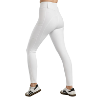 Legging Montar MoElaine logo corte láser full grip mujer Blanco