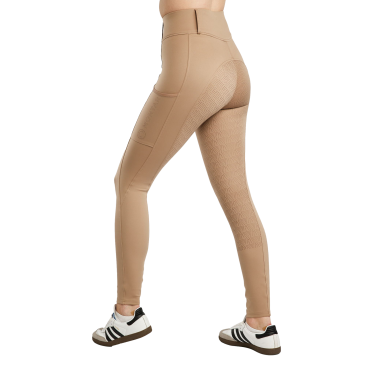 Legging Montar MoElaine logo corte láser full grip mujer Latté Legging Montar MoElaine logo corte láser full grip mujer Latté