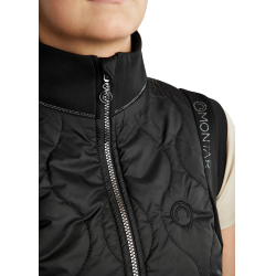 Chaleco acolchado sin mangas Hybrid Montar MoMary gun metals crystals mujer Negro