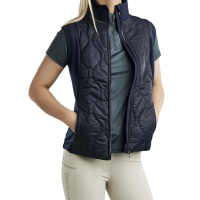 Chaleco acolchado sin mangas Hybrid Montar MoMary gun metals crystals mujer Marino