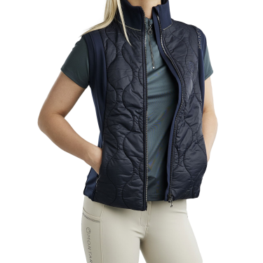 Chaleco acolchado sin mangas Hybrid Montar MoMary gun metals crystals mujer