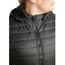 Chaqueta acolchada larga Montar MoKately Curve mujer Negro Chaqueta acolchada larga Montar MoKately Curve mujer Negro