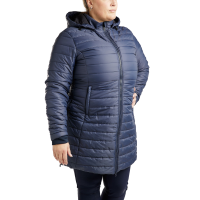 Chaqueta acolchada larga Montar MoKately Curve mujer Negro