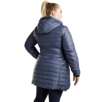 Chaqueta acolchada larga Montar MoKately Curve mujer Negro