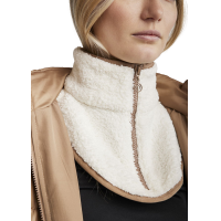 Cuello polar Montar teddy Latté Marrón