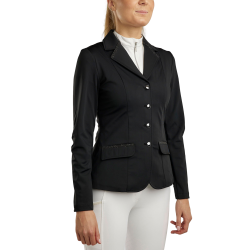 Chaqueta de concurso Montar MoAviana mujer con decoración crystal caviar Negro