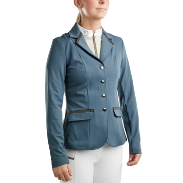 Chaqueta de concurso Montar MoGloria banda de caviar mujer Pizarra oscura Gris