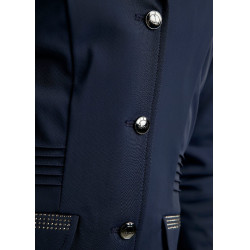Chaqueta de concurso Montar Junior MoKately con pliegues Azul marino oscuro