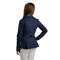 Chaqueta de concurso Montar Junior MoKately con pliegues Azul marino oscuro