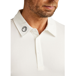 Polo de concurso Montar MoWill estructurado mujer Blanco