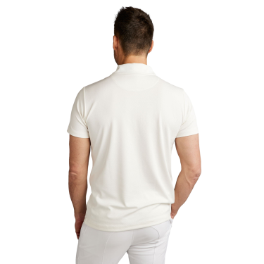 Polo de concurso Montar MoWill estructurado mujer Blanco