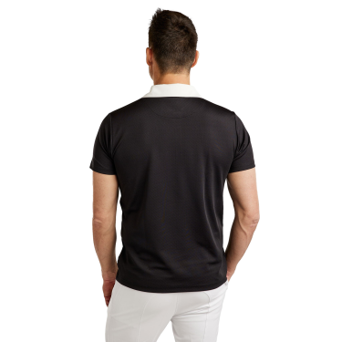 Polo de concurso Montar MoWill estructurado mujer Negro