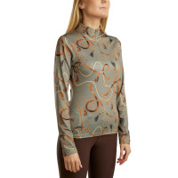 Polo de manga larga Montar estampado Haily bridle mujer Verde polvoriento Polo de manga larga Montar estampado Haily bridle mujer Verde polvoriento