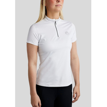 Camiseta de manga corta Montar MoBlair con cristal gris oscuro para mujer