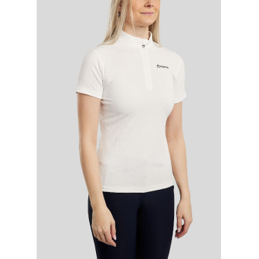 Polo de entrenamiento Montar MoCilia refinado de manga corta Jacquard para mujer